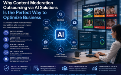 Why Content Moderation Outsourcing via AI Solutions Is the Perfect Way to Optimize Business.