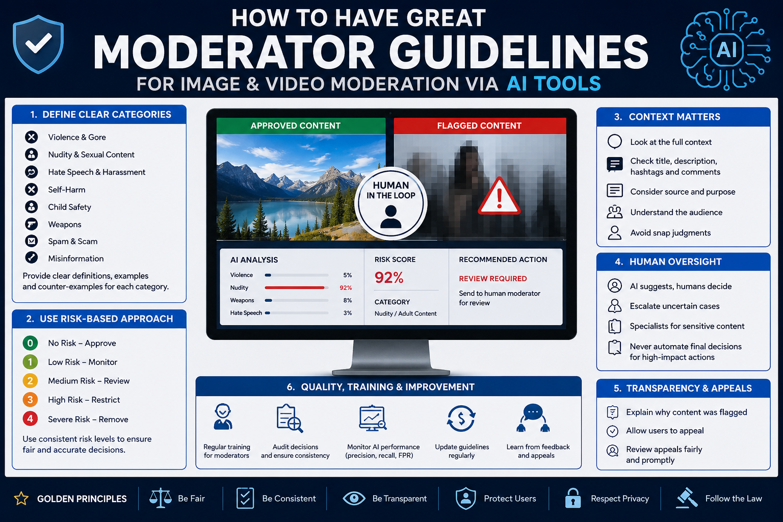 Moderator Guidelines for AI Image and Video Moderation: The Complete Guide for Building Safe, Scalable, and Accurate Content Moderation
